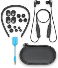 Load image into Gallery viewer, JLab Audio Epic Executive Wireless Active Noise Canceling Earbuds - White - Travel Friendly 50 Hour Battery Life Bluetooth 4.1 aptX Technology IP54 Sweatproof Extra Gel Tips and Cush Fins +Travel Case