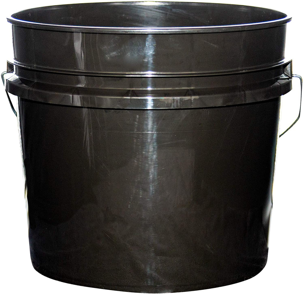 Argee 3.5 Gallon Heavy Duty Bucket, Black (Pack of 10)
