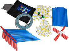 Load image into Gallery viewer, Funphix Medium Sprinklers Set with Poles and Hose - Outdoor Construction Fun for Kids with Water Sprinkler System