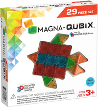 Load image into Gallery viewer, Magna-Qubix 29-Piece Clear Colors Set – The Original, Award-Winning Magnetic 3D Building Shapes – Creativity and Educational – STEM Approved
