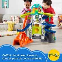 Load image into Gallery viewer, Fisher-Price Little People Launch and Loop Raceway, Vehicle Playset for Toddlers and Preschool Kids