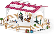 Load image into Gallery viewer, Schleich Horse Club 40-piece Riding School Playset with Riders and Horse Toys for Kids Ages 5-12