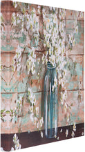 Load image into Gallery viewer, Patton Wall Decor Blooms in Mason Jar Floral Art, 24" x 36" Wrapped Canvas, 24 x 36 Inch, Light Blue
