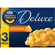 Load image into Gallery viewer, Kraft Deluxe Cheddar Macaroni and Cheese Dinner (14 oz Boxes, Pack of 3)