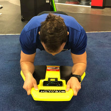 Load image into Gallery viewer, Stealth Plankster Core Trainer - Dynamic Ab Plank Workout, Interactive Fitness Board Powered by Gameplay Technology for a Healthy Back and Strong Core (Fly Yellow)