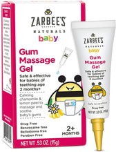 Load image into Gallery viewer, Zarbee's Naturals Baby Gum Massage Gel, 0.53 Ounce, Safe &amp; Effective for Babies of Teething Age