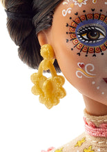 Load image into Gallery viewer, Barbie Signature Dia De Muertos 2020 Doll (12-in Brunette) in Embroidered Lace Dress and Flower Crown, with Certificate of Authenticity