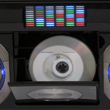Load image into Gallery viewer, Studebaker SB2149S Master Blaster Bluetooth Boombox with 3 Way Power, AM/FM Radio, USB Port, CD Player with MP3 Playback, LED EQ and 10 Watts RMS Power