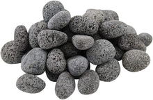 Load image into Gallery viewer, Margo Garden Products DFBLP2-20 Dragon Glass Lava Pebbles, 20 lb, Black