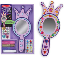 Load image into Gallery viewer, Melissa &amp; Doug Decorate-Your-Own Wooden Princess Mirror