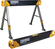 Load image into Gallery viewer, ToughBuilt - Folding Sawhorse/Jobsite Table - Sturdy, Durable, Lightweight, Heavy-Duty, 100% High Grade Steel, 41.5-Inch, Easy Carry Handle (TB-C550)