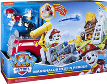 Load image into Gallery viewer, Paw Patrol, Marshall’s Ride ‘N’ Rescue, Transforming 2-in-1 Playset &amp; Fire Truck, for Kids Aged 3 &amp; Up