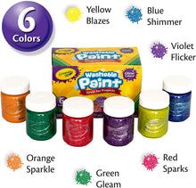 Load image into Gallery viewer, Crayola Washable Glitter Paint Great for Classroom Projects, 6 Count