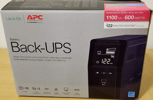 APC American Power Conversion 24313762 Back-UPS Pro UPS Black (BN1100M2)