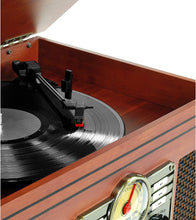 Load image into Gallery viewer, Victrola 6-in-1 Nostalgic Bluetooth Record Player with 3-Speed Turntable