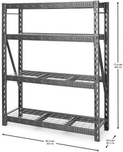 Load image into Gallery viewer, 60&quot; Wide Heavy Duty Rack with Four 18&quot; Deep Shelves