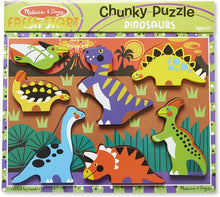Load image into Gallery viewer, Melissa &amp; Doug Dinosaur Chunky Puzzle