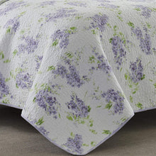Load image into Gallery viewer, Laura Ashley Home Keighley Collection Luxury Premium Ultra Soft Quilt Coverlet Comfortable Piece Bedding Set