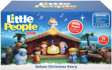 Load image into Gallery viewer, Fisher-Price Little People Christmas Story Brown, Blue, Green, 12 months