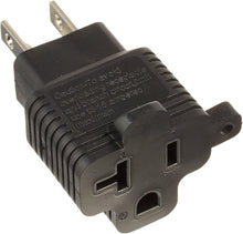 Load image into Gallery viewer, 15-Amp to 20-Amp Plug Adapter, 20-Amp Socket to 15-Amp U.S 3 Prong Plug