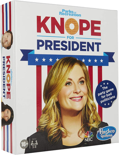 Hasbro Gaming Knope for President Party Card Game, for Parks and Recreation Fans, with Themes and Characters from The Hit TV Show, Game for Ages 16 and Up