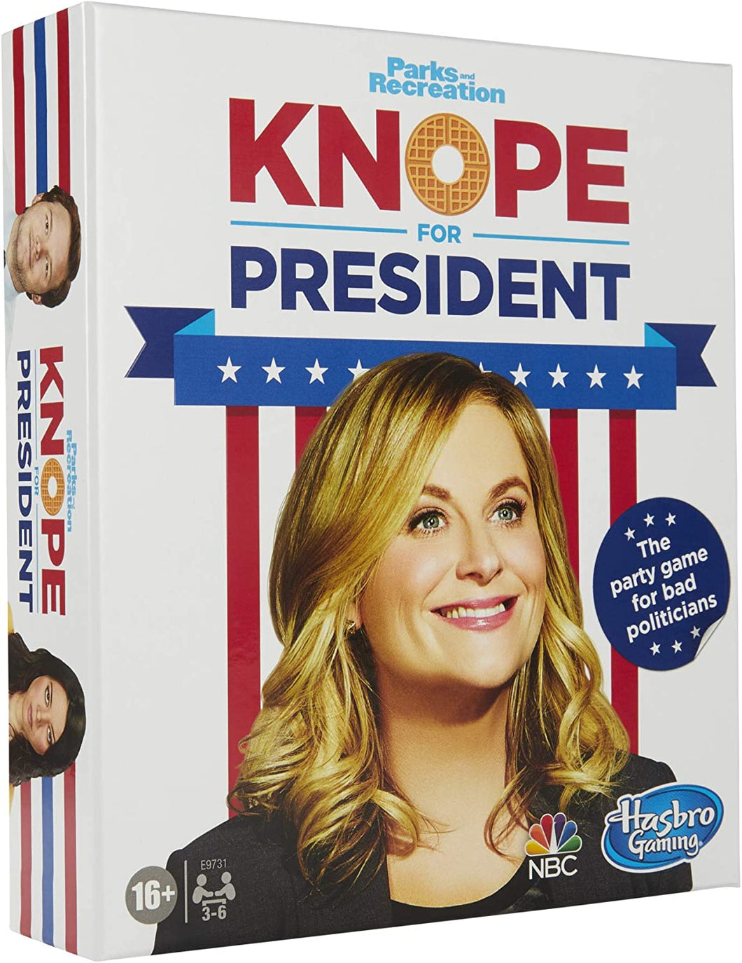 Hasbro Gaming Knope for President Party Card Game, for Parks and Recreation Fans, with Themes and Characters from The Hit TV Show, Game for Ages 16 and Up