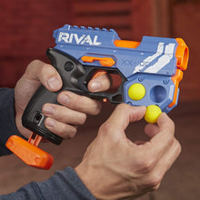 Load image into Gallery viewer, NERF Rival Knockout XX-100 Blaster -- Round Storage, 90 FPS Velocity, Breech Load -- Includes 2 Official Rival Rounds -- Team Blue