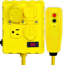 Load image into Gallery viewer, Tower Manufacturing GFCI Quad Outlet Box with Circuit Breaker