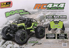 Load image into Gallery viewer, New Bright RC (15") Radio Control 4x4 Jeep Rock Crawler, 2.4 GHz 9.6v-Green
