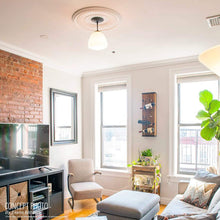 Load image into Gallery viewer, Ekena Millwork CMP10TR 10&quot;OD x 3 1/2&quot;ID x 1 8&quot;P Traditional Ceiling Medallion (Fits Canopies up to 3 1/2&quot;)