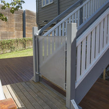 Load image into Gallery viewer, Perma Child Safety Outdoor Retractable Baby Gate, Extra Wide up to 71”, Gray