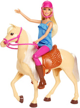 Load image into Gallery viewer, Barbie Doll, Blonde, and Horse