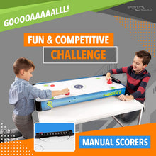 Load image into Gallery viewer, Sport Squad HX40 40 inch Table Top Air Hockey Table for Kids and Adults - Electric Motor Fan - Includes 2 Pushers and 2 Air Hockey Pucks - Great for Playing on the Floor, Tabletop, or Dorm Room