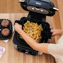 Load image into Gallery viewer, Ninja Foodi 5-in-1 Indoor Grill with Air Fry, Roast, Bake &amp; Dehydrate (AG302), Black and Silver