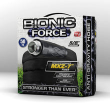 Load image into Gallery viewer, Bionic Force Garden Hose – Flexible, Lightweight Heavy-Duty Garden Hose Made of High Performance MXZ-7 Fiber with Crush Resistant Aluminum Fittings - 5/8 in. Dia. x 50 ft, As Seen on TV