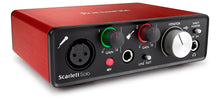 Load image into Gallery viewer, Focusrite Scarlett Solo (2nd Gen) USB Audio Interface with Pro Tools | First