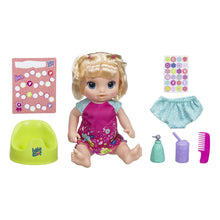 Load image into Gallery viewer, Baby Alive Potty Dance Baby: Talking Baby Doll with Blonde Hair, Potty, Rewards Chart, Undies and More, Doll That “Pees” on Her Potty, for Girls and Boys 3 Years Old And Up