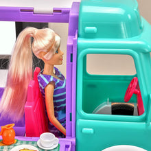 Load image into Gallery viewer, Kidconnect Food Truck Play Set with Fashion Doll, Lights and Sounds