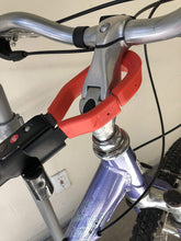 Load image into Gallery viewer, Sparehand Universal Adjustable Bike Frame Adapter for Rack Storage, Women's &amp; Children's Bikes