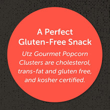 Load image into Gallery viewer, Utz Gourmet Popcorn Clusters, Caramel Nut Clusters – 19 oz. Barrel – Crunchy Popcorn Snack Mix with Almonds, Cashews, and Buttery Toffee, Trans Fat Free, Cholesterol Free, Gluten Free Snacks