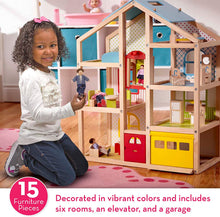 Load image into Gallery viewer, Melissa &amp; Doug Hi-Rise Dollhouse and Furniture Set