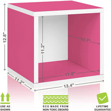 Load image into Gallery viewer, Way Basics Eco Stackable Storage Cube, Cubby Organizer