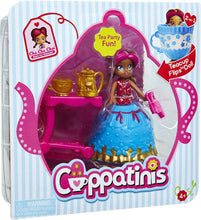 Load image into Gallery viewer, Cuppatinis Cha Cha Chai Doll with Tea Cart