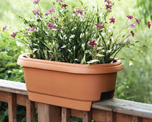 Load image into Gallery viewer, Bloem Deck Balcony Rail Planter (DR2400), Black, 24&quot;