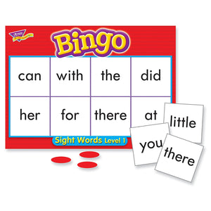 Trend Enterprises Sight Words Bingo - Set of 46 Words and 36 Playing Cards