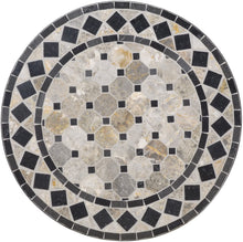 Load image into Gallery viewer, Home Styles Small Outdoor Bistro Table with Marble Tiles Design Table Top Constructed From Powder Coated Steel