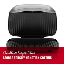 Load image into Gallery viewer, George Foreman 9-Serving Basic Plate Electric Grill and Panini Press, 144-Square-Inch, Platinum, GR2144P