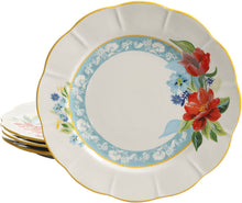 Load image into Gallery viewer, Pioneer Woman Dinner Plate 11" Spring Bouquet Set Of 4