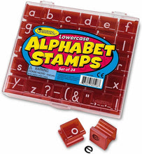 Load image into Gallery viewer, Learning Resources Lowercase Alphabet Stamps, Classroom Supplies, Alphabet Stamps for Kids, Teacher Accessories, Letter Learning, Stamps, 34 Pieces, Ages 3+