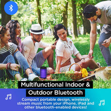 Load image into Gallery viewer, iHome Smart Bluetooth Speaker - with Alexa Built-in and Color Changing LED Lights - Perfect Portable Audio Device for Parties, Outdoors, and Other Events